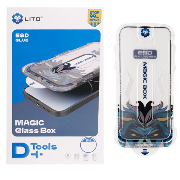 گلس لیتو مدل iPhone 16 Pro Max با کیت نصب - تصویر 4
